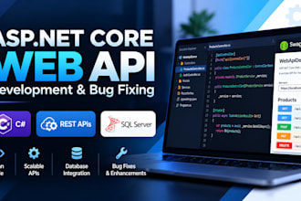 develop a professional asp dotnet core web API using csharp