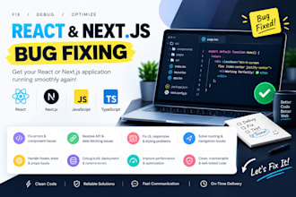 fix bugs and errors in reactjs nextjs code