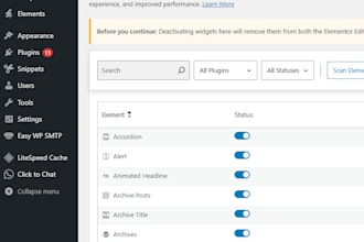 fix, customize or redesign your wordpress elementor website