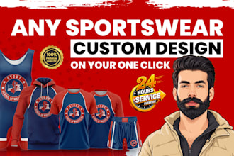design custom sports jerseys and sportswear uniforms