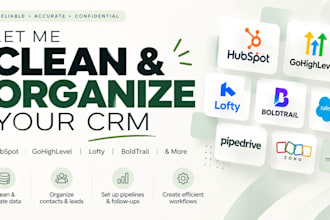 manage and organize your CRM