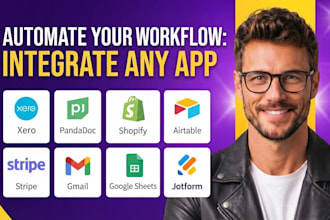 integrate xero pandadoc shopify airtable stripe gmail google sheet jotform slack