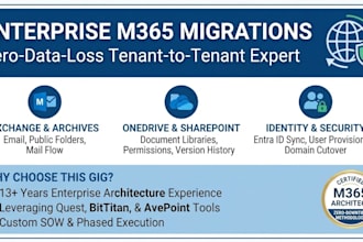 architect and execute a secure microsoft 365 tenant to tenant migration