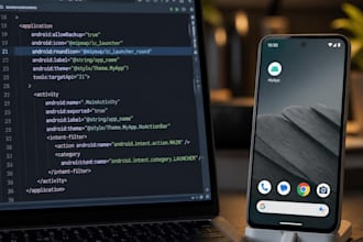 add app icon and round icon to your existing android app