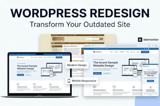 redesign your wordpress website with elementor