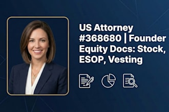 draft a US founder equity allocation and vesting agreement
