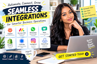 zapier integration monday crm whatsapp wati shopify calendly instagram manychat