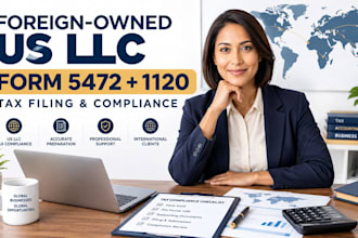file form 5472 and 1120 for foreign owned US llc