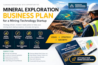 create a mineral exploration business plan for a mining technology startup