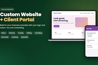 build a custom business website and client portal for any industry