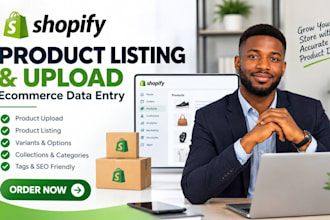 do shopify product listing product upload ecommerce data entry