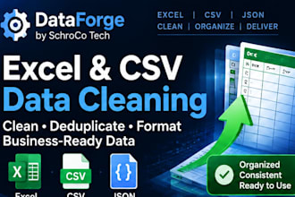 clean, deduplicate, and organize your excel or CSV data