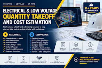 electrical and low voltage quantity takeoff and cost estimation