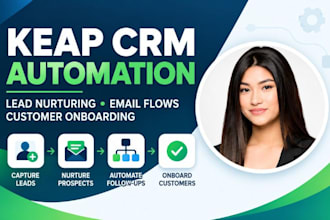 build keap CRM keap lead nurturing keap customer onboarding keap email workflow