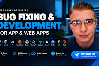 fix lovable, base44, v0, bolt or replit web app bugs, errors and ai prompt loops