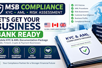 prepare source of funds and source of wealth documents for bank comp