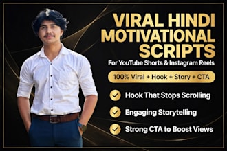 write viral hindi motivational scripts for youtube shorts and instagram reels