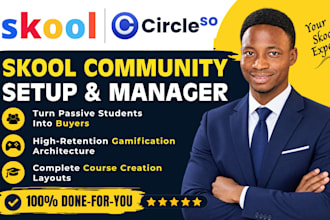 setup skool community circle so online course community skool setup manager