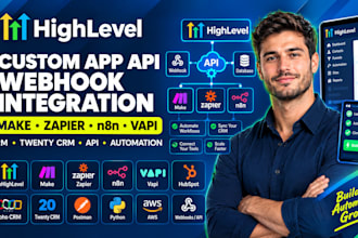 gohighlevel custom app api ghl sales funnel make com ghl voice receptionist crm
