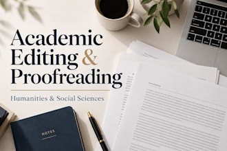 proofread, edit and format your academic paper and references