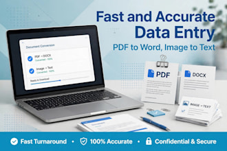 do fast english tying data entry ms word and excel work
