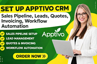set up apptivo crm sales pipeline leads quotes invoicing workflow automation