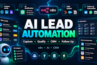 build n8n ai lead generation automation and CRM workflows