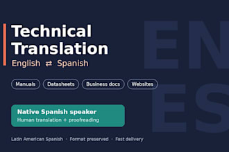 translate user manuals and technical documents