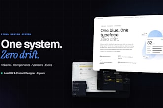create a figma design system and UI component library