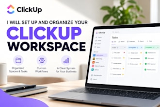 set up and organize your clickup workspace and workflows