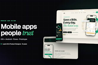 design a premium mobile app UI UX for ios and android