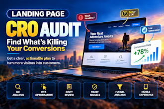 audit your landing page and create a cro conversion optimization plan