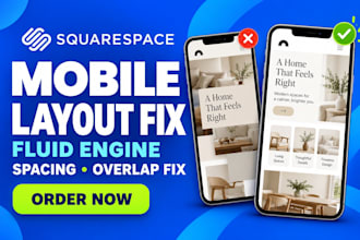 fix squarespace fluid engine mobile layouts, spacing, overlapping blocks