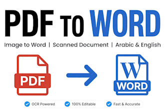 convert PDF to word, image to word accurately