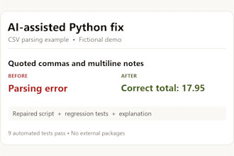 fix one small python CSV or file processing bug