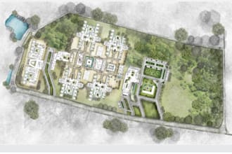 render architectural site plan, master plan, landscape plan