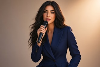 write and record pro spanish female vocals with hq acapella session cover singer