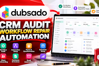 do dubsado audit, CRM audit, dubsado workflow repair, automation, workflow fix