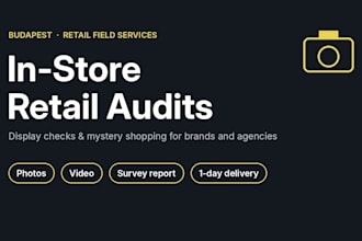 do in store retail audits and mystery shopping in budapest