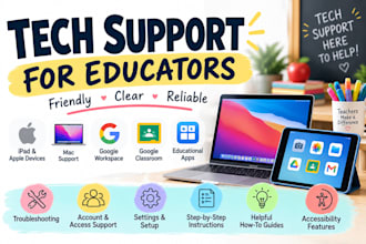create technology guides for teachers and school staff