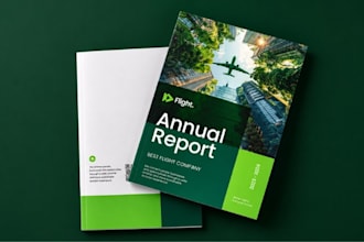 design business brochure, annual report, booklet and company profile