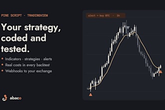 build your pine script strategy and connect its alerts to your exchange