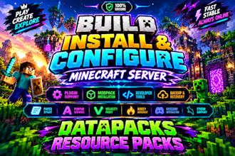 fix setup and configure minecraft datapack server with plugins modpack developer
