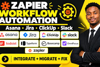 integrate jira asana todoist clickup typeform basecamp omnifocus slack zapier