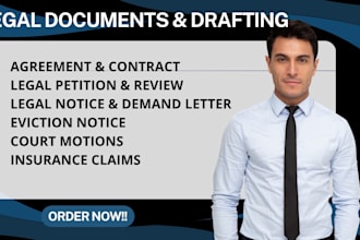 draft your lawsuits and motion for summary judgement