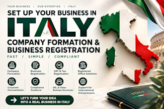 help with italy company formation and business registration