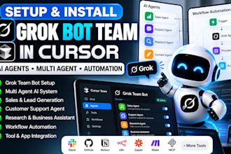 setup install cursor team ai grok bot multi agent business automation management