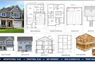 structural permit plans, deck, shop drawing for california, ny, michigan permit