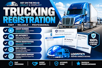 handle dot mc number registration and fmcsa trucking compliance