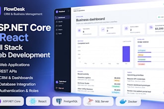 develop a full stack web application with asp net core and react